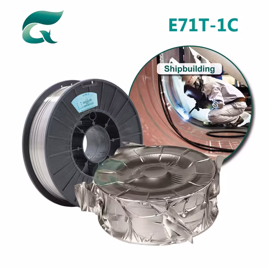 Flux Cored Gasless Welding Wire E71t-GS E71t-11 No Gas Fcaw MIG Wire Without Gas Flux Core Wire E71t-GS 0.9mm 1.0mm 5kg